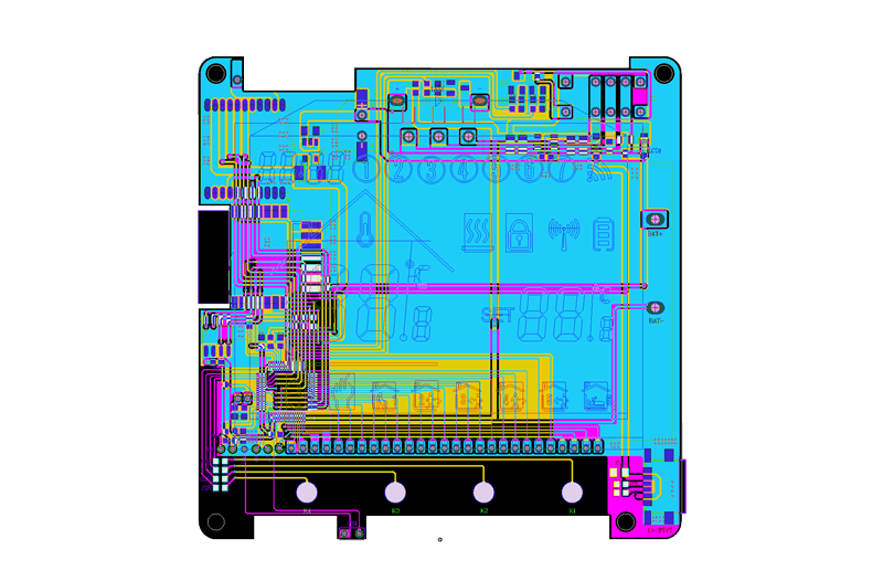 WiFi-Fu&szlig;bodenheizungsthermostat-Leiterplatte (PCB)