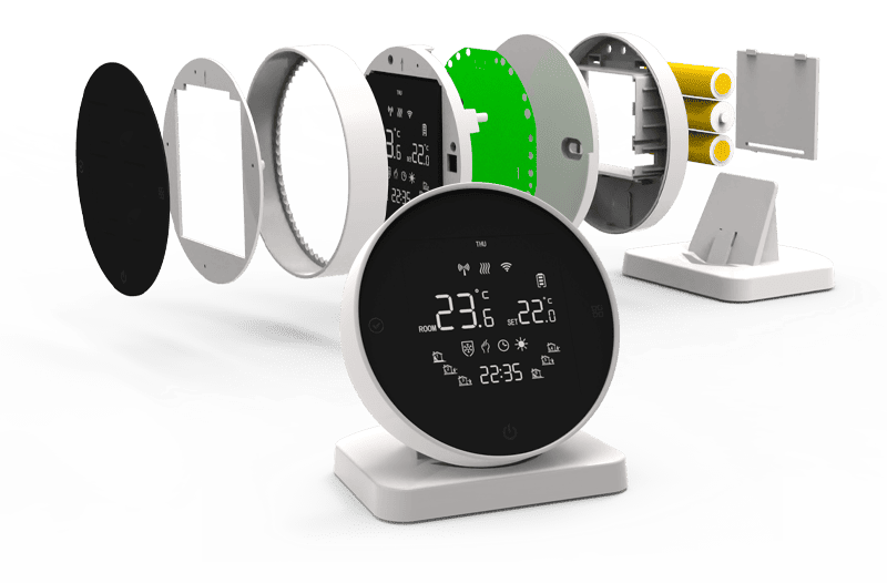 Structural Design of Wireless Water Heating Wall-Hung Boiler Thermostat
