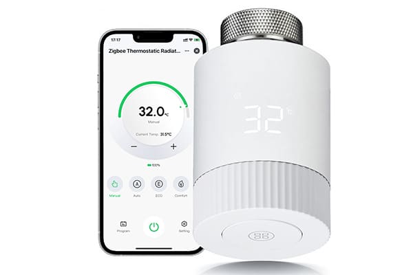 Smart Home Heizkörperthermostat WLAN Alexa Heizungsthermostat Heizkörper Programmierbarem Thermostatkopf WiFi Thermostatisches Heizkörperventil Heizungsregler,Steuerung per Alexa/Google Home/Tuya